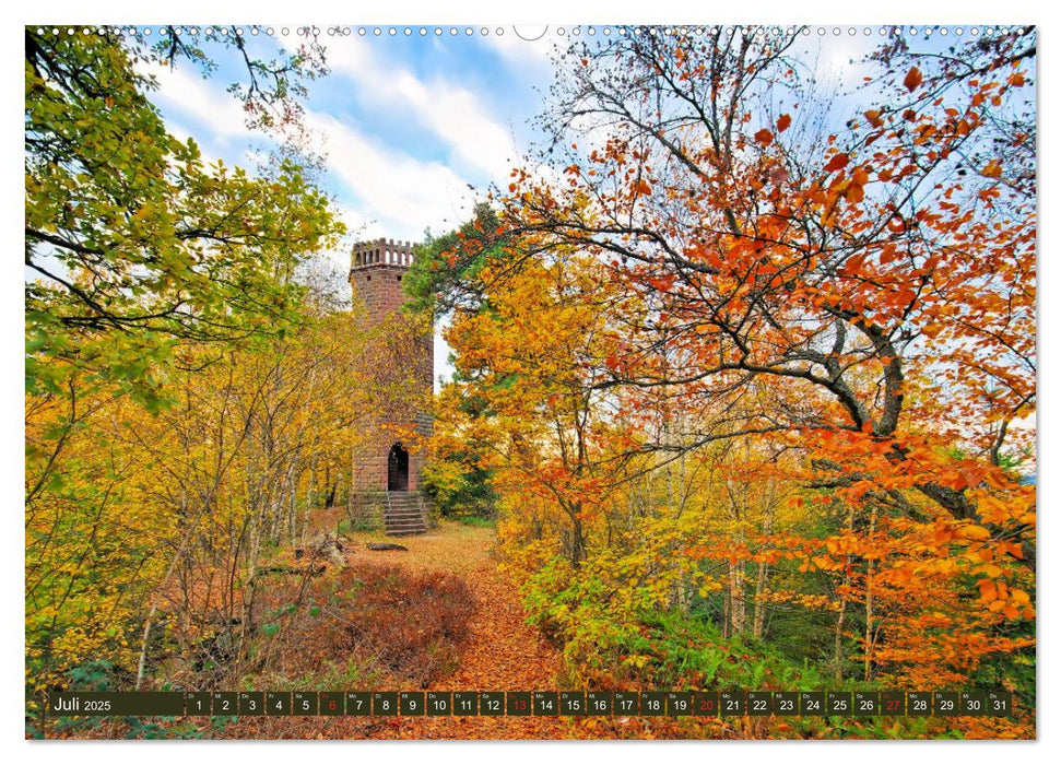 Trifels - Wanderung auf dem Annweilerer Burgenweg (CALVENDO Premium Wandkalender 2025)