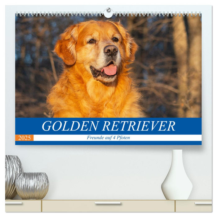 Golden Retriever - Freunde auf 4 Pfoten (CALVENDO Premium Wandkalender 2025)