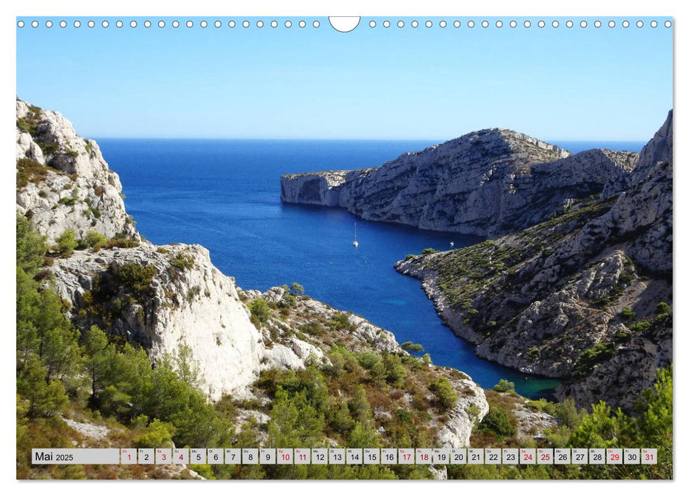 Les Calanques, der Nationalpark vor den Toren Marseilles (CALVENDO Wandkalender 2025)