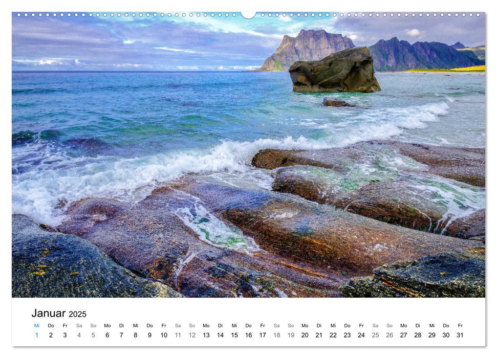 NORWEGEN - NORDMEER LANDSCHAFTEN (CALVENDO Wandkalender 2025)