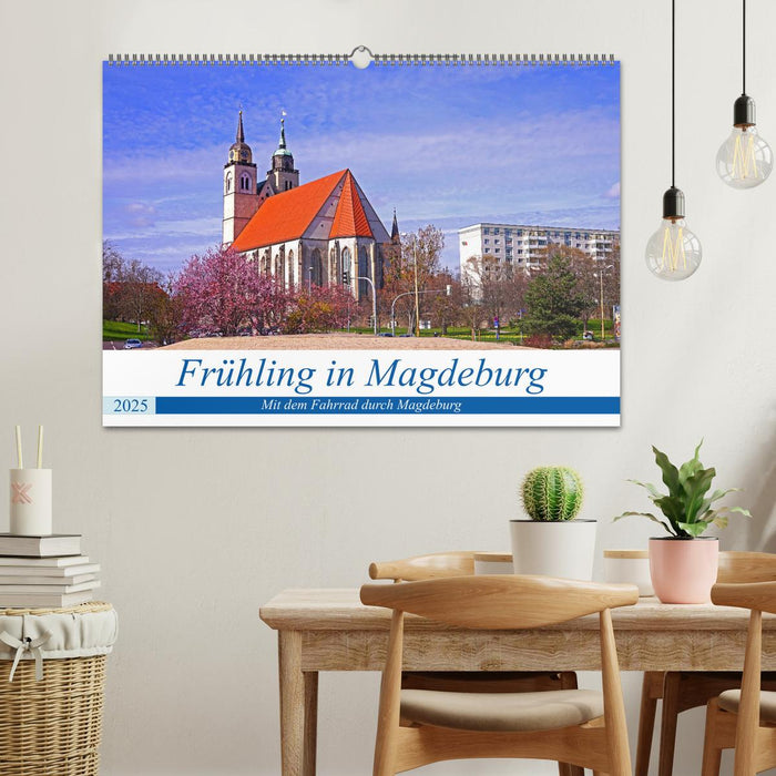 Frühling in Magdeburg (CALVENDO Wandkalender 2025)