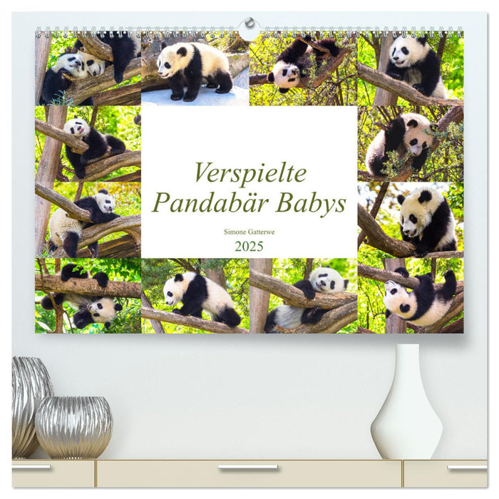 Pandabär Babys (CALVENDO Premium Wandkalender 2025)