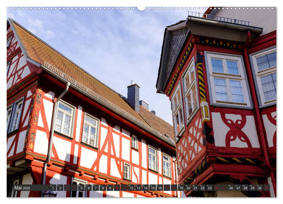 Ein Blick auf die Fachwerstadt Lich (CALVENDO Premium Wandkalender 2025)