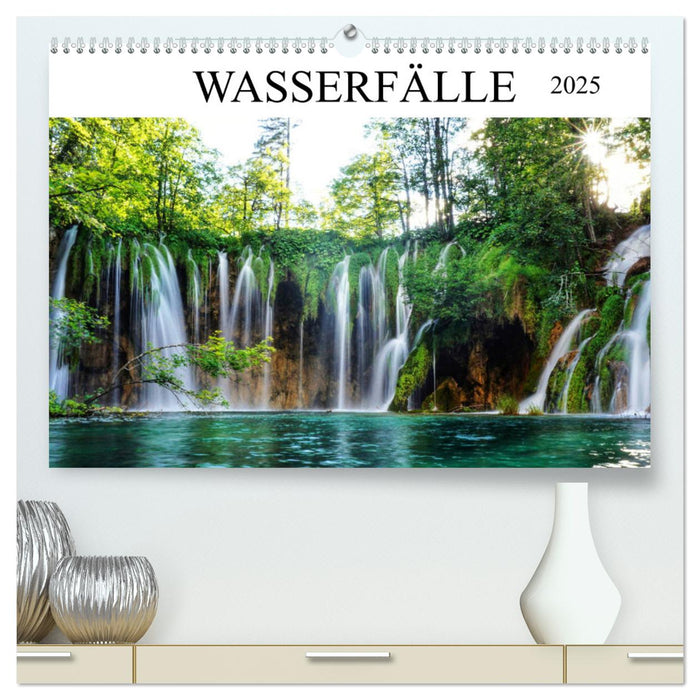 Wasserfälle - die schönsten Wasserfälle der Welt (CALVENDO Premium Wandkalender 2025)