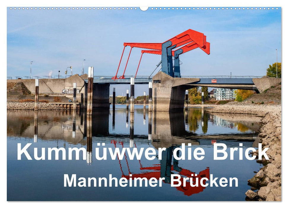 Kumm üwwer die Brück - Mannheimer Brücken (CALVENDO Wandkalender 2025)