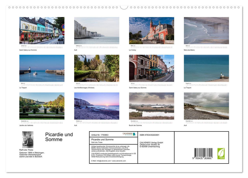 Picardie und Somme (CALVENDO Premium Wandkalender 2025)