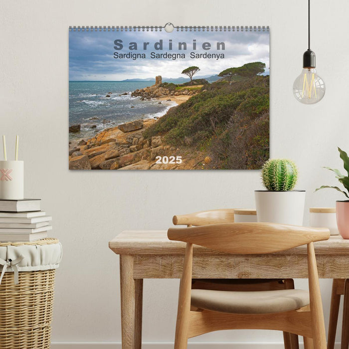 Sardinien Sardigna Sardegna Sardenya 2025 (CALVENDO Wandkalender 2025)