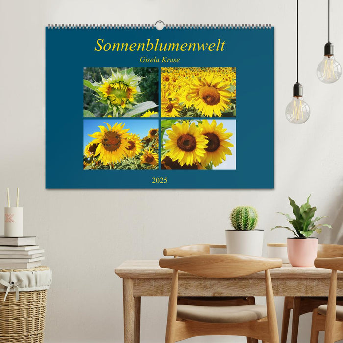 Sonnenblumenwelt (CALVENDO Wandkalender 2025)