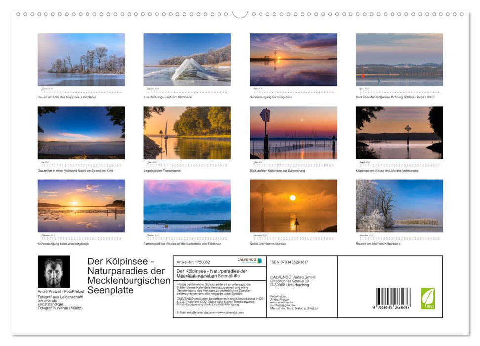 Der Kölpinsee - Naturparadies der Mecklenburgischen Seenplatte (CALVENDO Premium Wandkalender 2025)