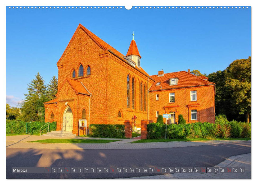 Vinetastadt Barth - Spaziergang durch die historische Stadt (CALVENDO Wandkalender 2025)