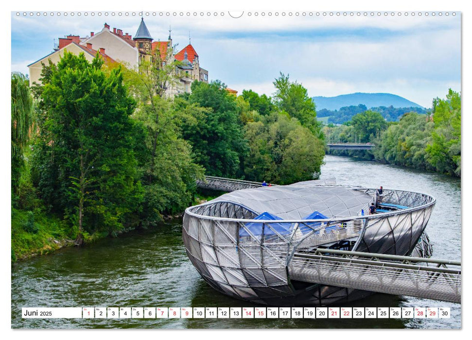 Graz - eine Stadt mit Flair (CALVENDO Premium Wandkalender 2025)