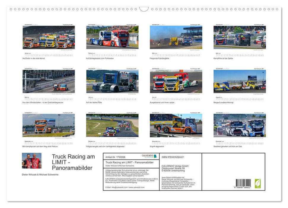 Truck Racing am LIMIT - Panoramabilder (CALVENDO Wandkalender 2025)