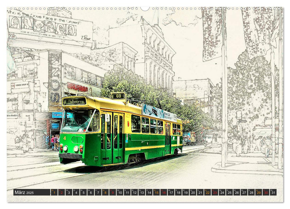 Straßenbahn Faszination (CALVENDO Wandkalender 2025)