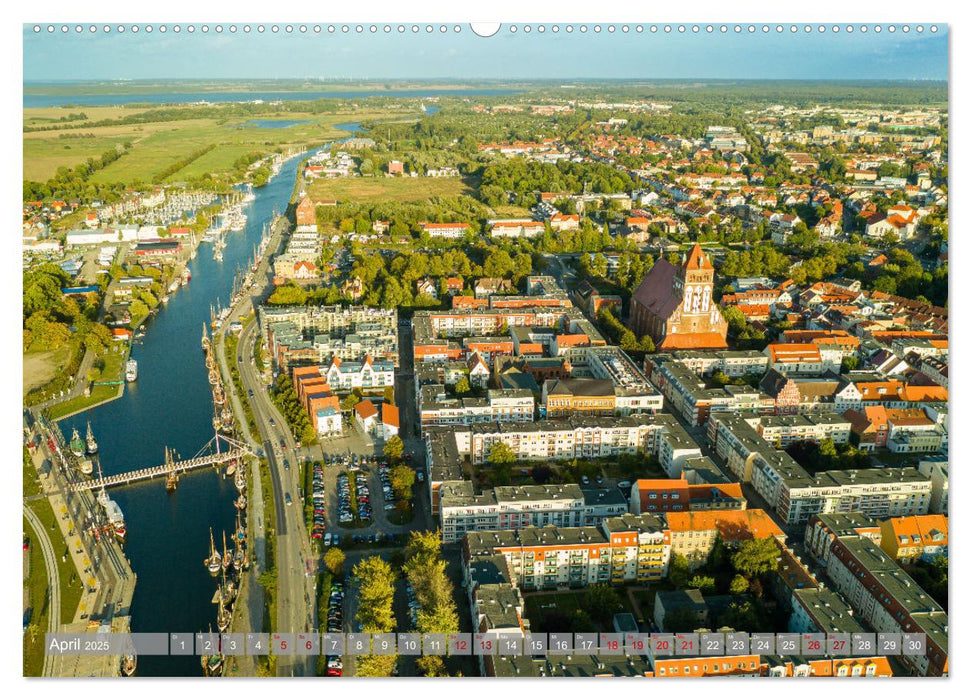 Ein Blick auf die Hansestadt Greifswald (CALVENDO Wandkalender 2025)