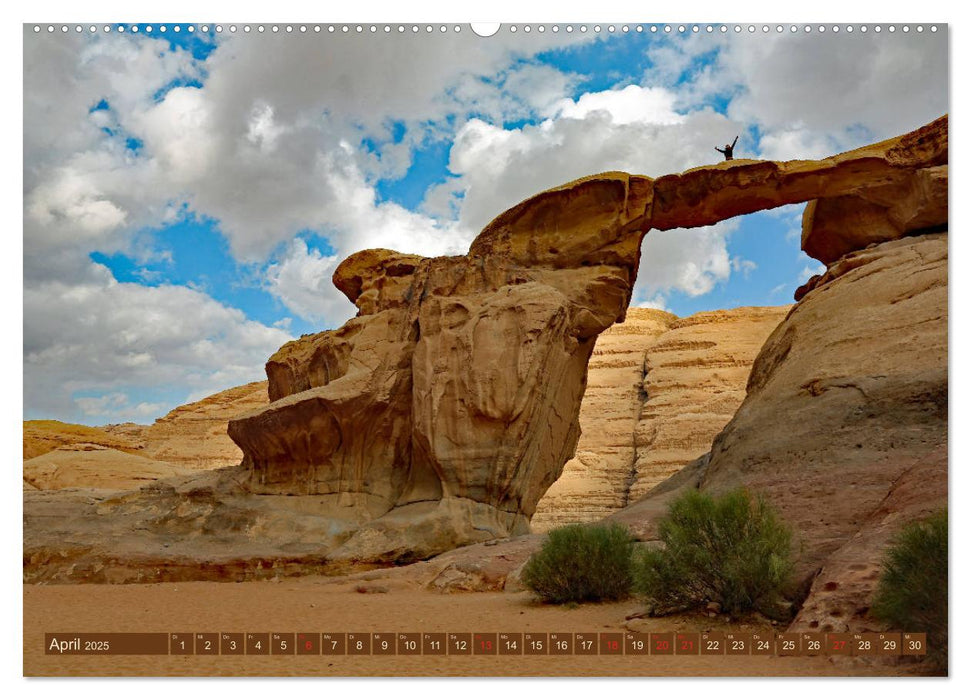 Die Wüste Wadi Rum (CALVENDO Wandkalender 2025)