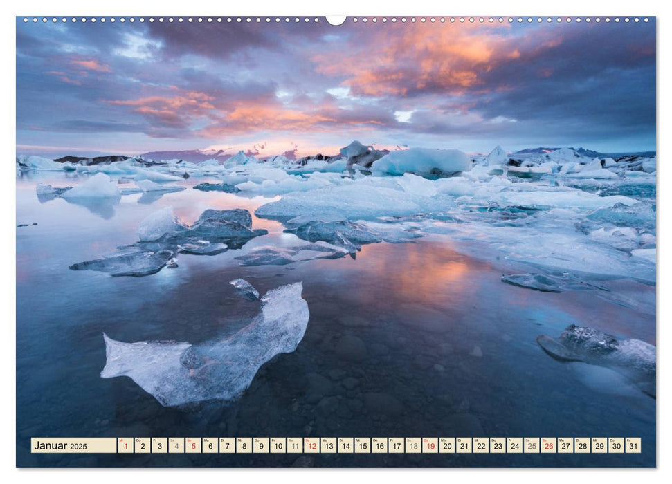 Islands Naturlandschaften (CALVENDO Premium Wandkalender 2025)