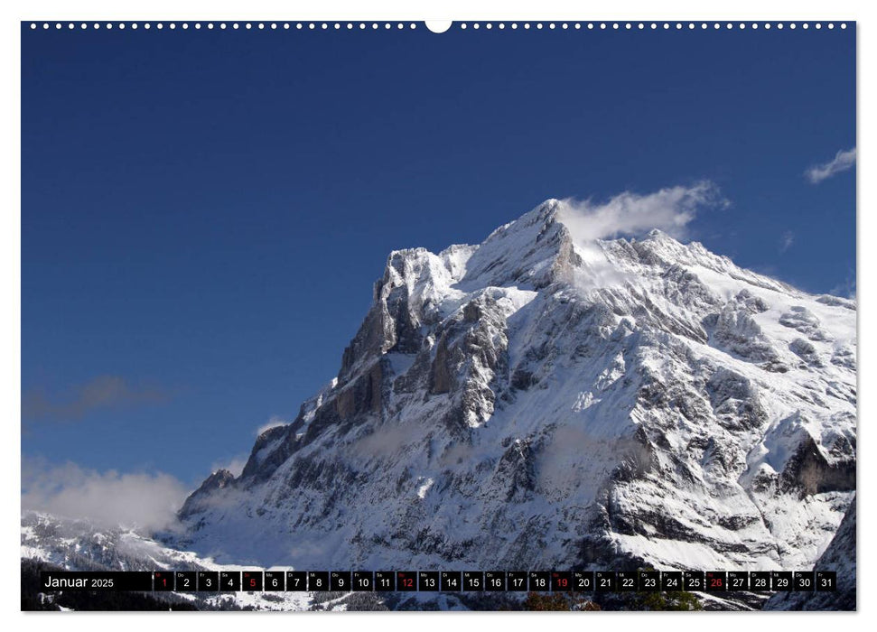 Berge im Berner Oberland (CALVENDO Premium Wandkalender 2025)