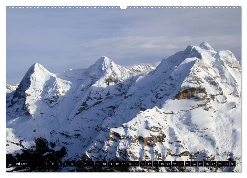 Das Dreigestirn im Berner Oberland. Eiger, Mönch und Jungfrau (CALVENDO Premium Wandkalender 2025)