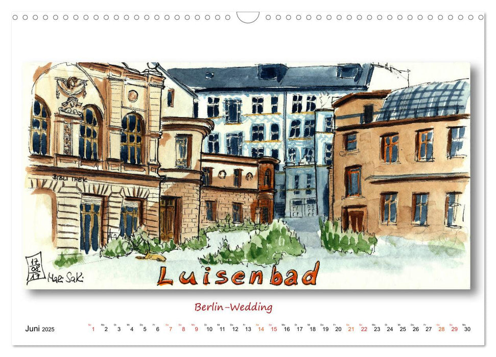 Berlin-Skizzen (CALVENDO Wandkalender 2025)