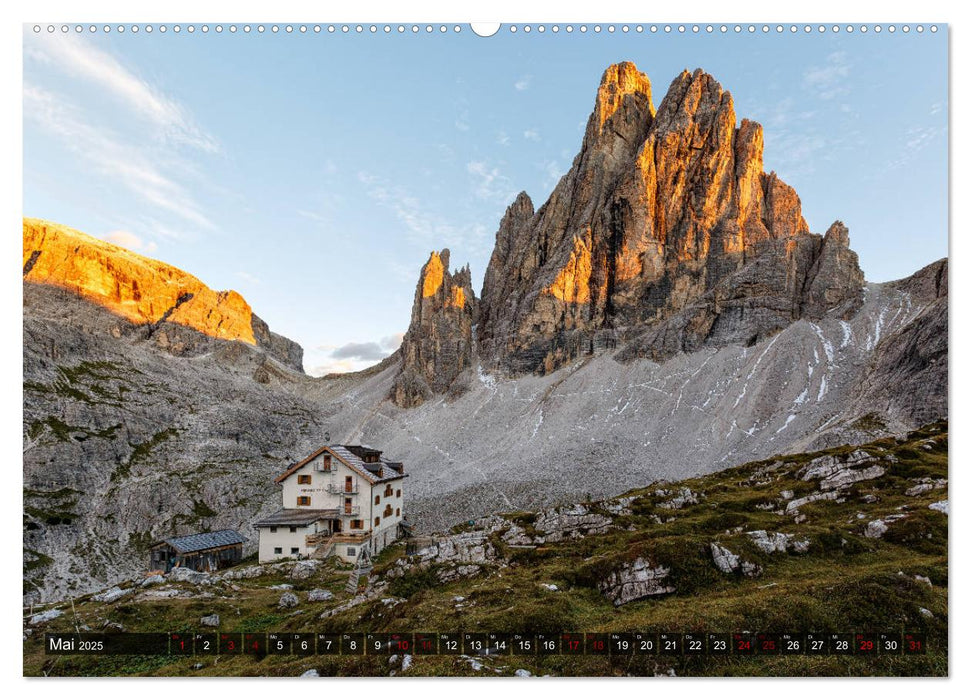 Hüttenzauber: Berghütten in den Alpen (CALVENDO Premium Wandkalender 2025)