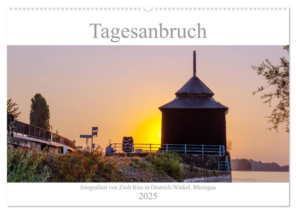 Tagesanbruch am Rhein (CALVENDO Wandkalender 2025)