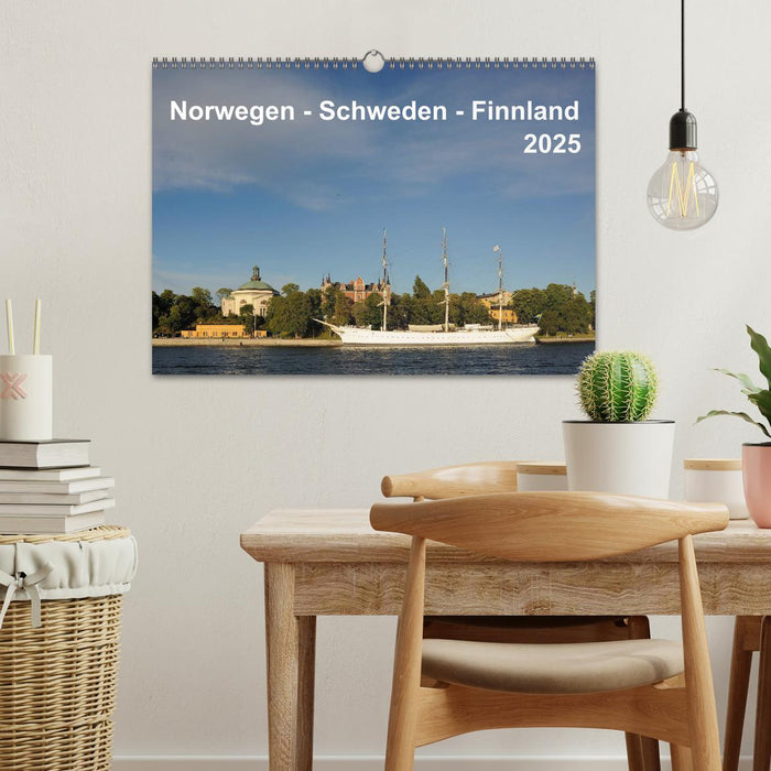 Norwegen - Schweden - Finnland (CALVENDO Wandkalender 2025)