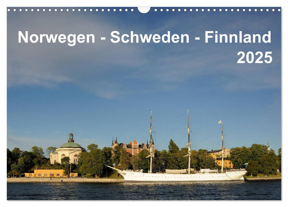 Norwegen - Schweden - Finnland (CALVENDO Wandkalender 2025)