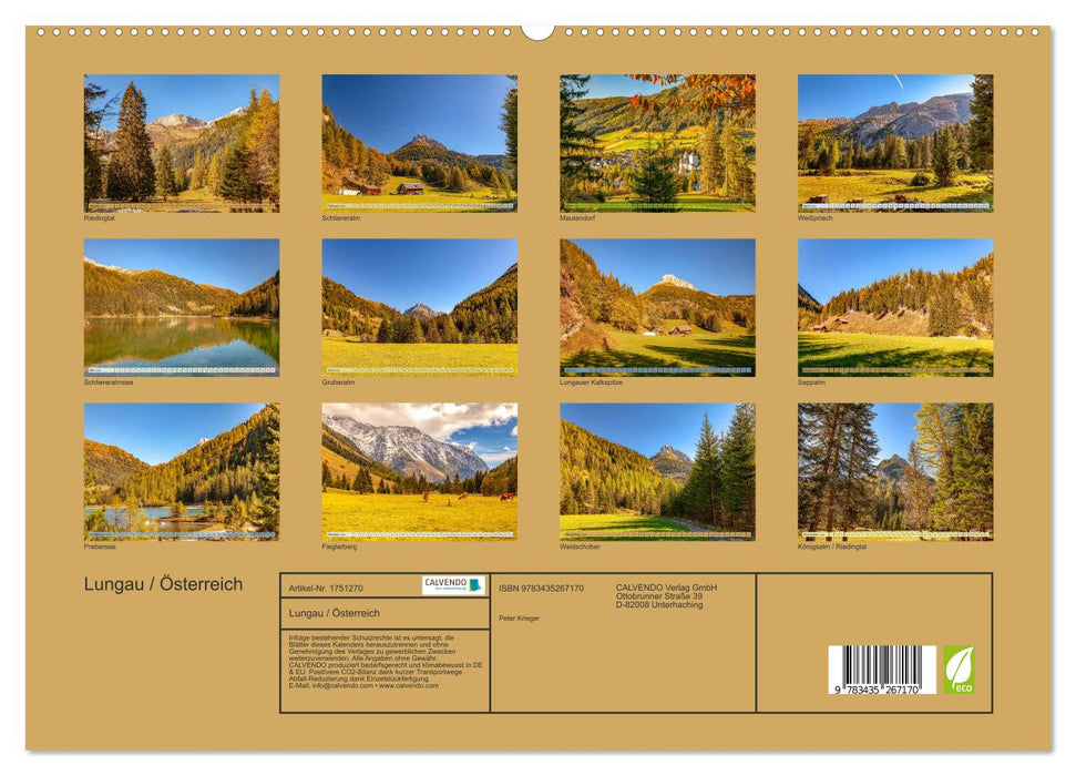 Lungau / Österreich (CALVENDO Premium Wandkalender 2025)