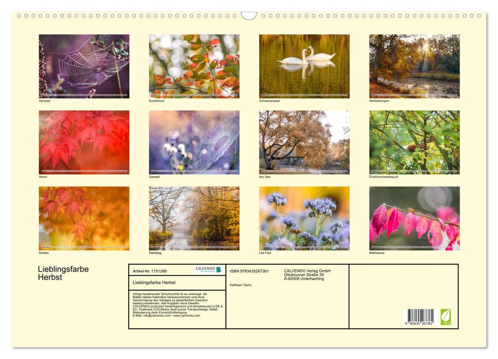 Lieblingsfarbe Herbst (CALVENDO Wandkalender 2025)