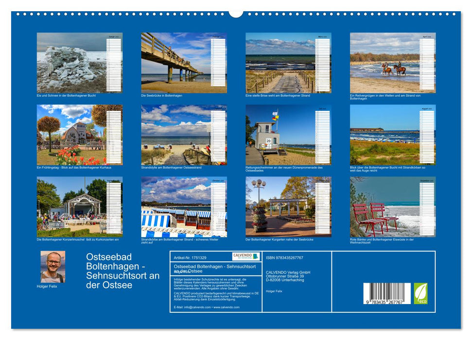 Ostseebad Boltenhagen - Sehnsuchtsort an der Ostsee (CALVENDO Premium Wandkalender 2025)