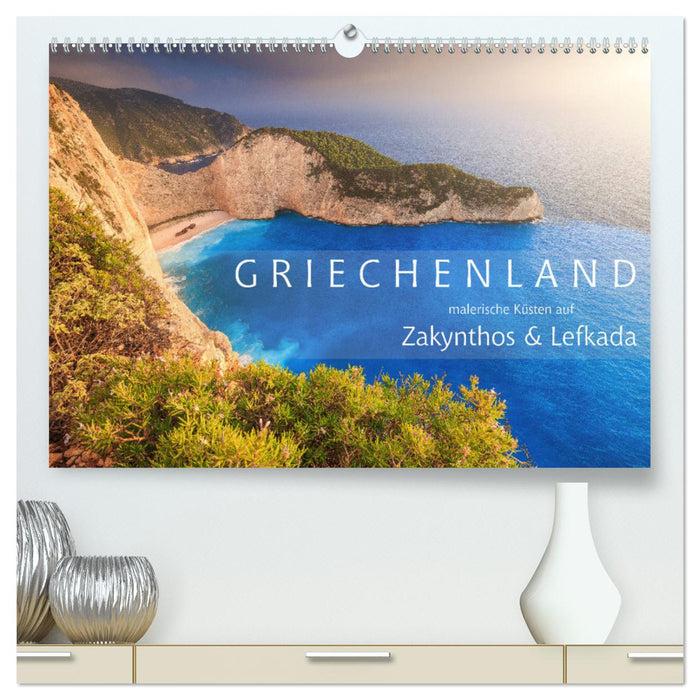 Griechenland - Malerische Küsten auf Zakynthos und Lefkada (CALVENDO Premium Wandkalender 2025)