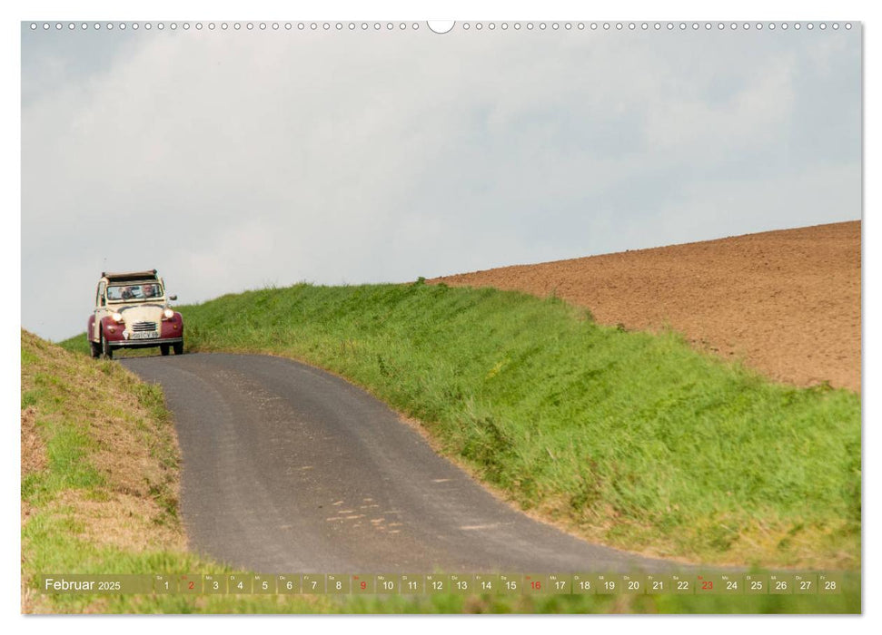 Die Ente ist sicher - Fahrspaß mit 2 CV Dolly (CALVENDO Premium Wandkalender 2025)