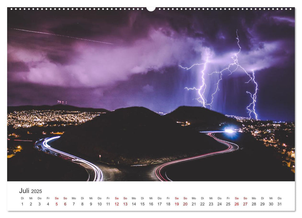 Gewitter - atemberaubende Naturschauspiele (CALVENDO Premium Wandkalender 2025)