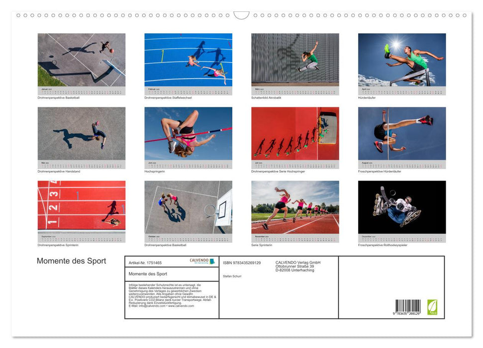 Momente des Sport (CALVENDO Wandkalender 2025)