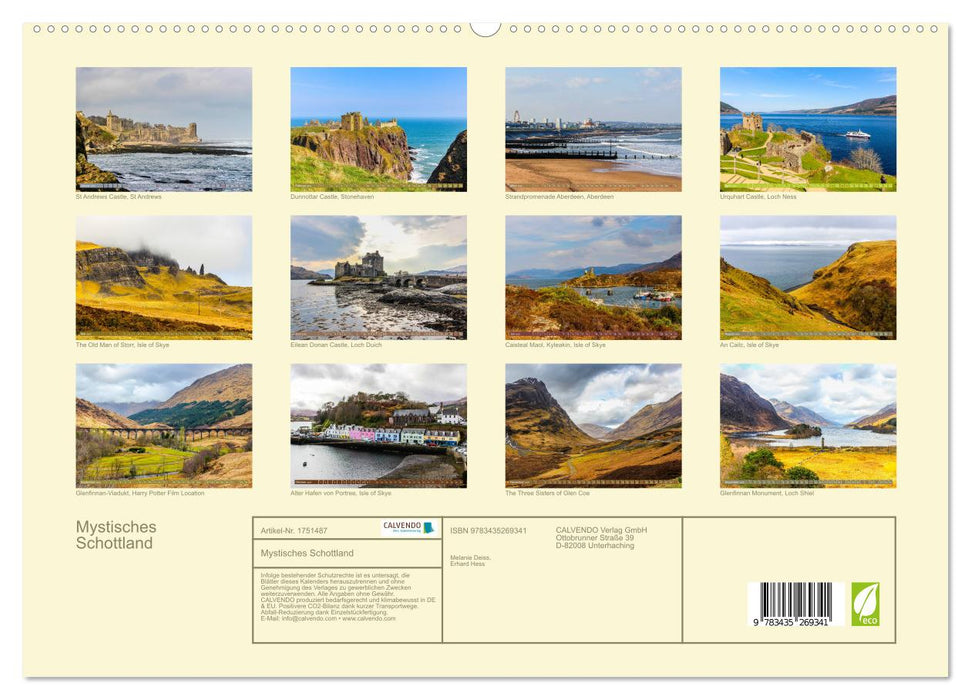 Mystisches Schottland (CALVENDO Premium Wandkalender 2025)