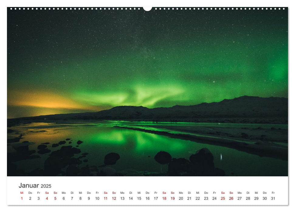 Polarlichter II - Einzigartige Himmelsphänomene im Norden - Teil 2 (CALVENDO Wandkalender 2025)