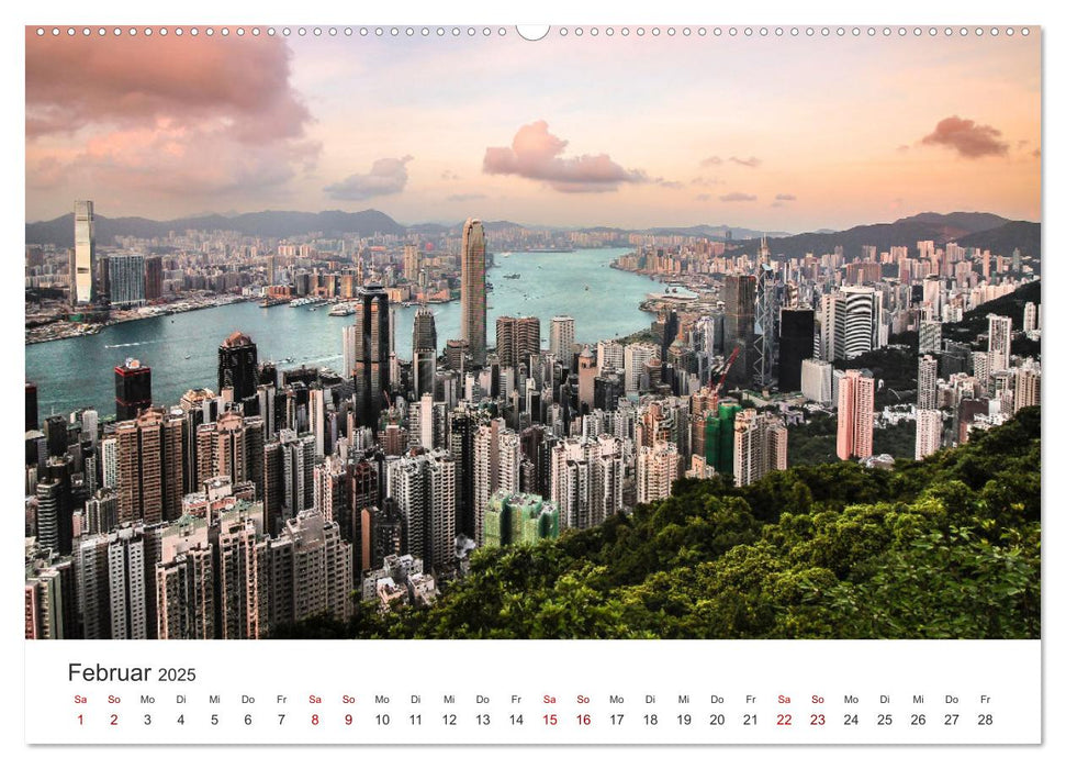 Hongkong - eine einzigartige Weltstadt (CALVENDO Premium Wandkalender 2025)