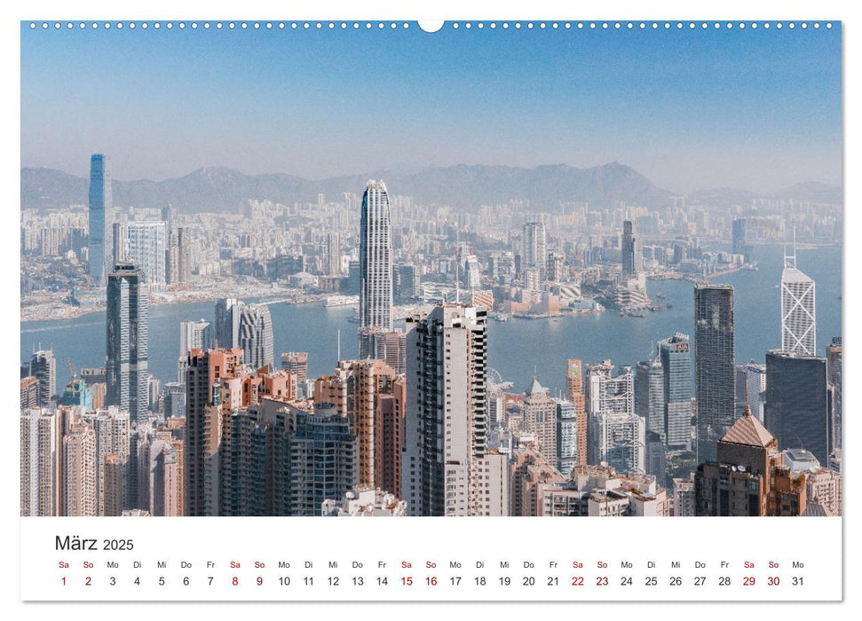 Hongkong - eine einzigartige Weltstadt (CALVENDO Premium Wandkalender 2025)