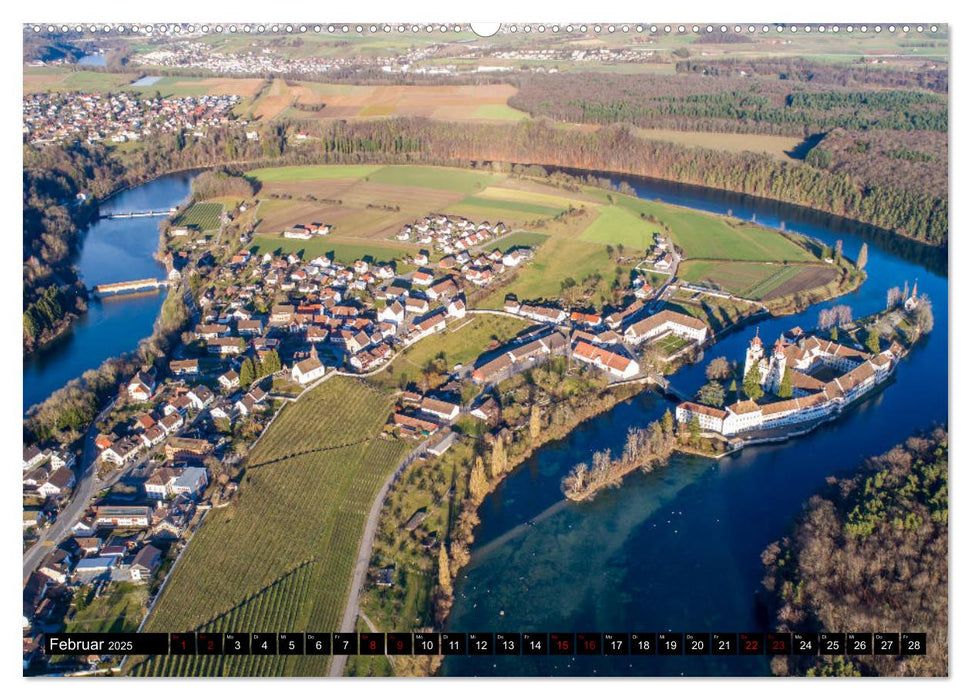 Schweizer Luftbilder (CALVENDO Premium Wandkalender 2025)