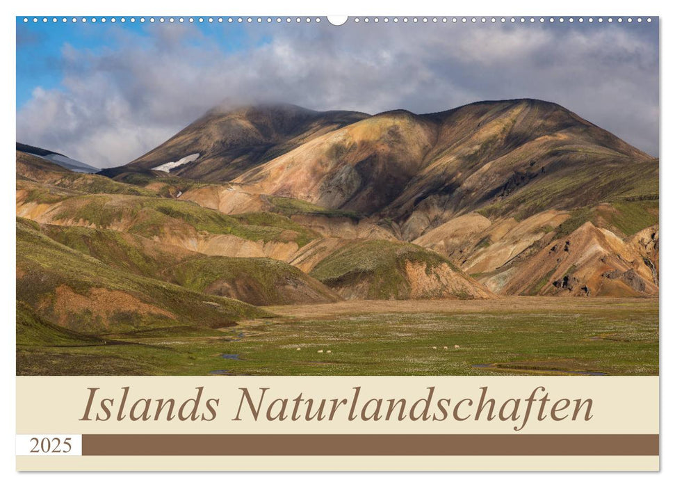 Islands Naturlandschaften (CALVENDO Wandkalender 2025)