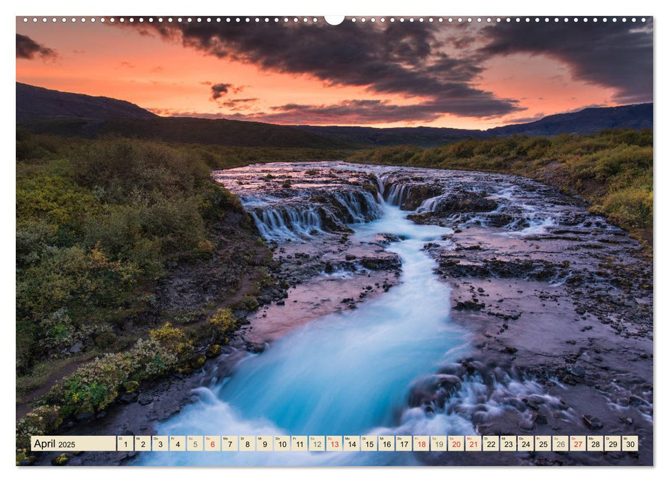 Islands Naturlandschaften (CALVENDO Wandkalender 2025)