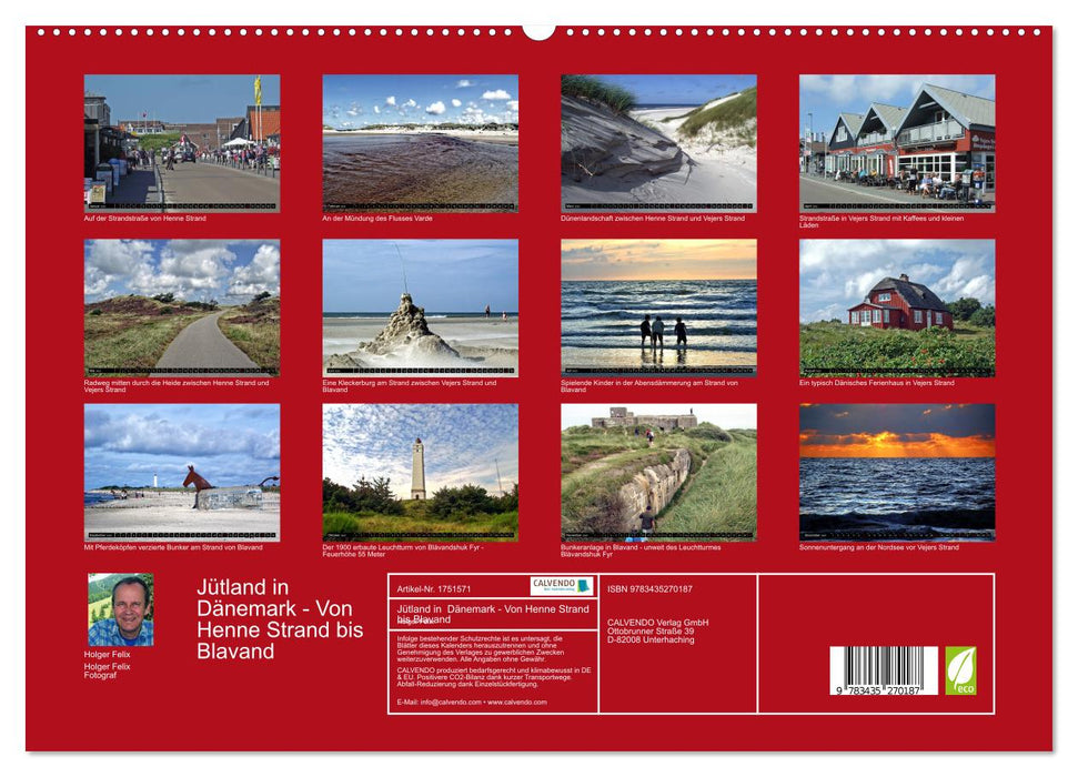 Jütland in Dänemark - Von Henne Strand bis Blavand (CALVENDO Premium Wandkalender 2025)