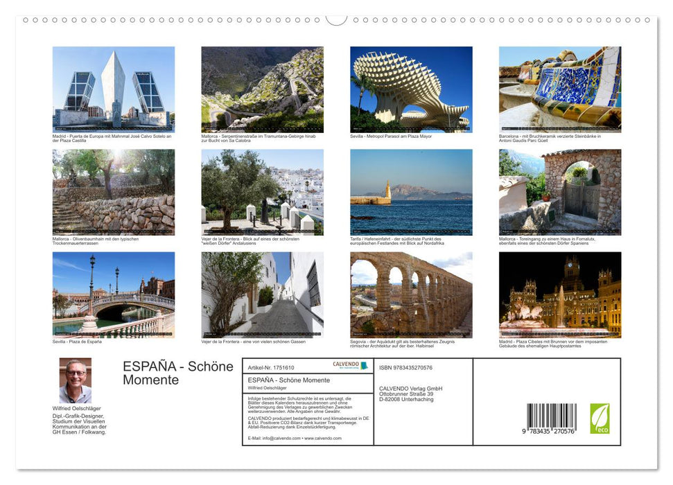 ESPAÑA - Schöne Momente (CALVENDO Premium Wandkalender 2025)