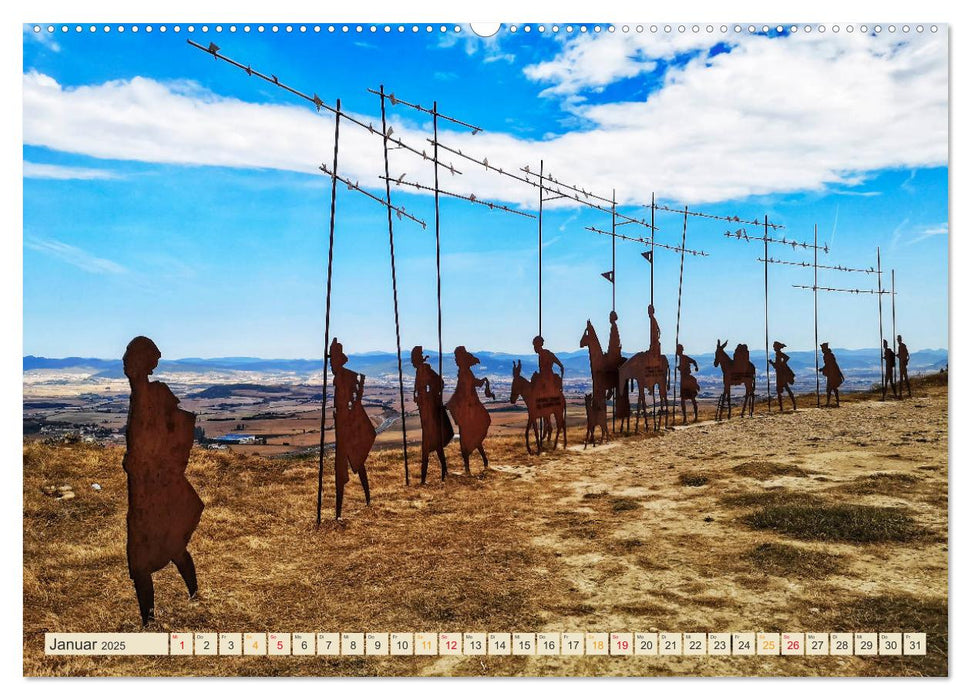 Buen Camino - pilgern auf dem Jakobsweg - Camino Francés (CALVENDO Premium Wandkalender 2025)