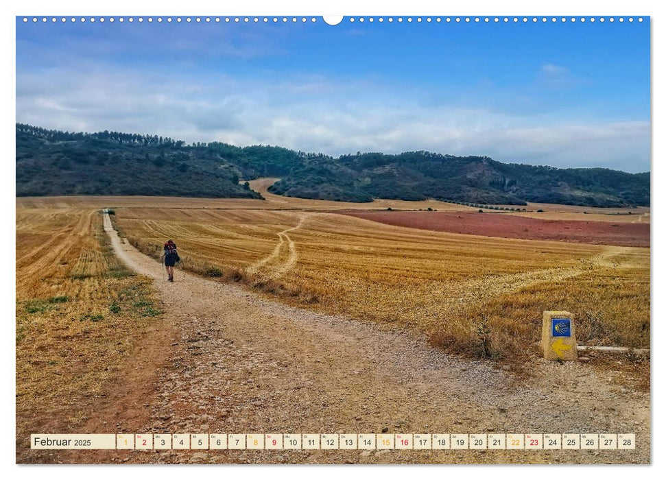 Buen Camino - pilgern auf dem Jakobsweg - Camino Francés (CALVENDO Premium Wandkalender 2025)