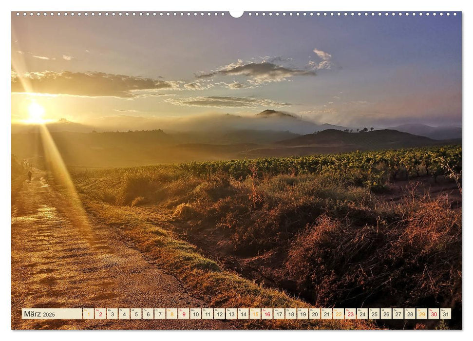 Buen Camino - pilgern auf dem Jakobsweg - Camino Francés (CALVENDO Premium Wandkalender 2025)