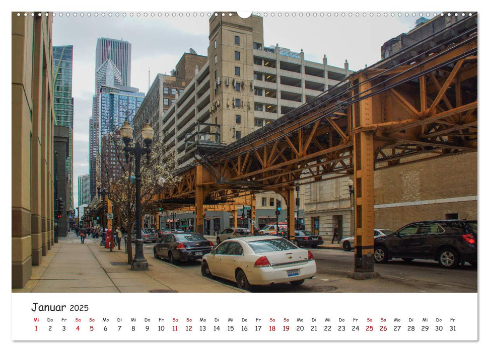 beeindruckendes Chicago (CALVENDO Premium Wandkalender 2025)