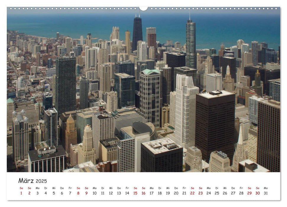 beeindruckendes Chicago (CALVENDO Premium Wandkalender 2025)