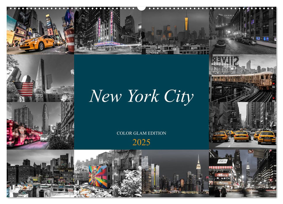 New York City - Color Glam Edition (CALVENDO Wandkalender 2025)