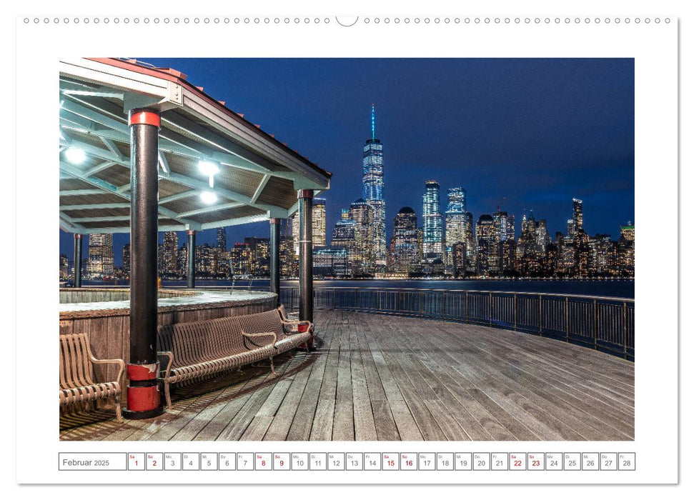 Skylines of New York (CALVENDO Premium Wandkalender 2025)